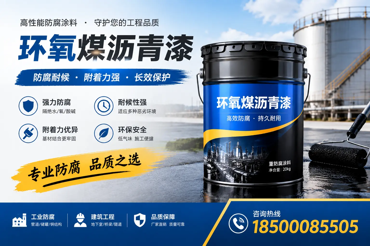 如何选择适合的环氧煤沥青漆？可克达拉市场选型指南